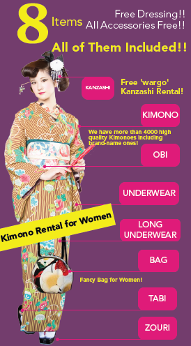 Kimono Rental for Women