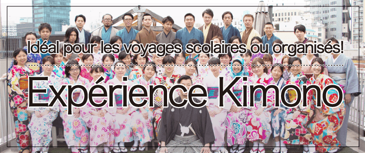 Perfect for school and group travel, kimono experience