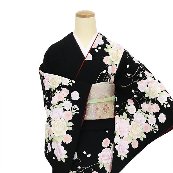 薔薇のリース(黒）