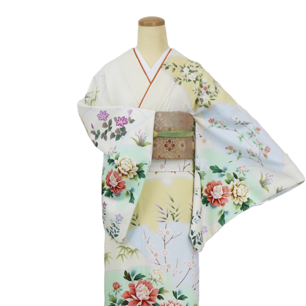千の扇子(薄黄)