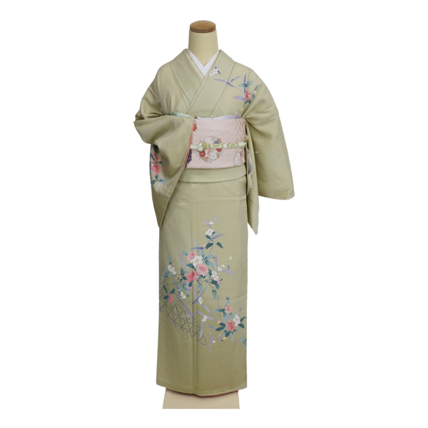 たたき染めの中のお華