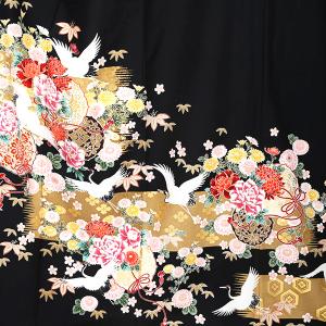 鶴と花の共演