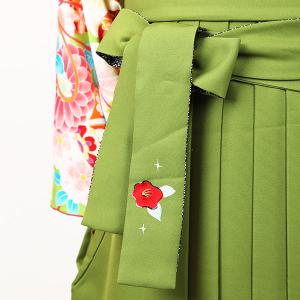 椿刺繍・黄緑