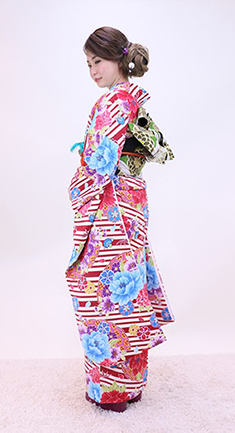 Gói Furisode và Obi Hanhaba