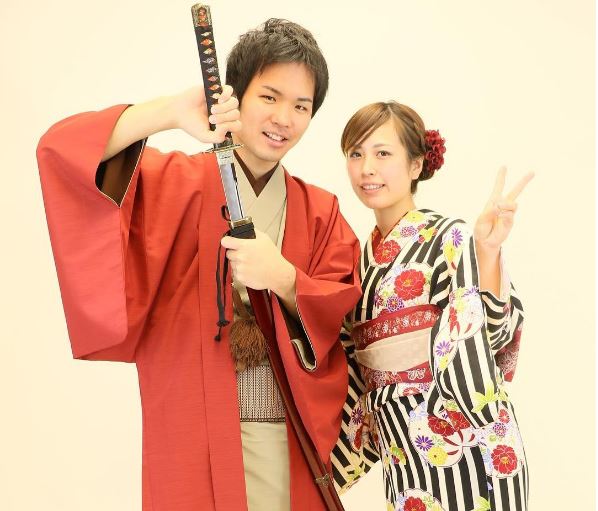 Modern kimono japanese dress