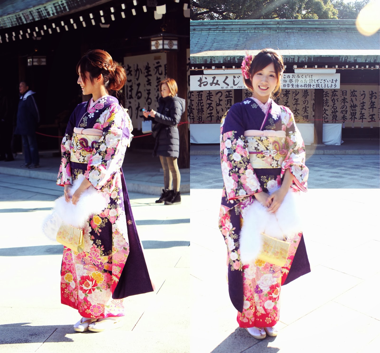 Traditional japanese clothing with many types