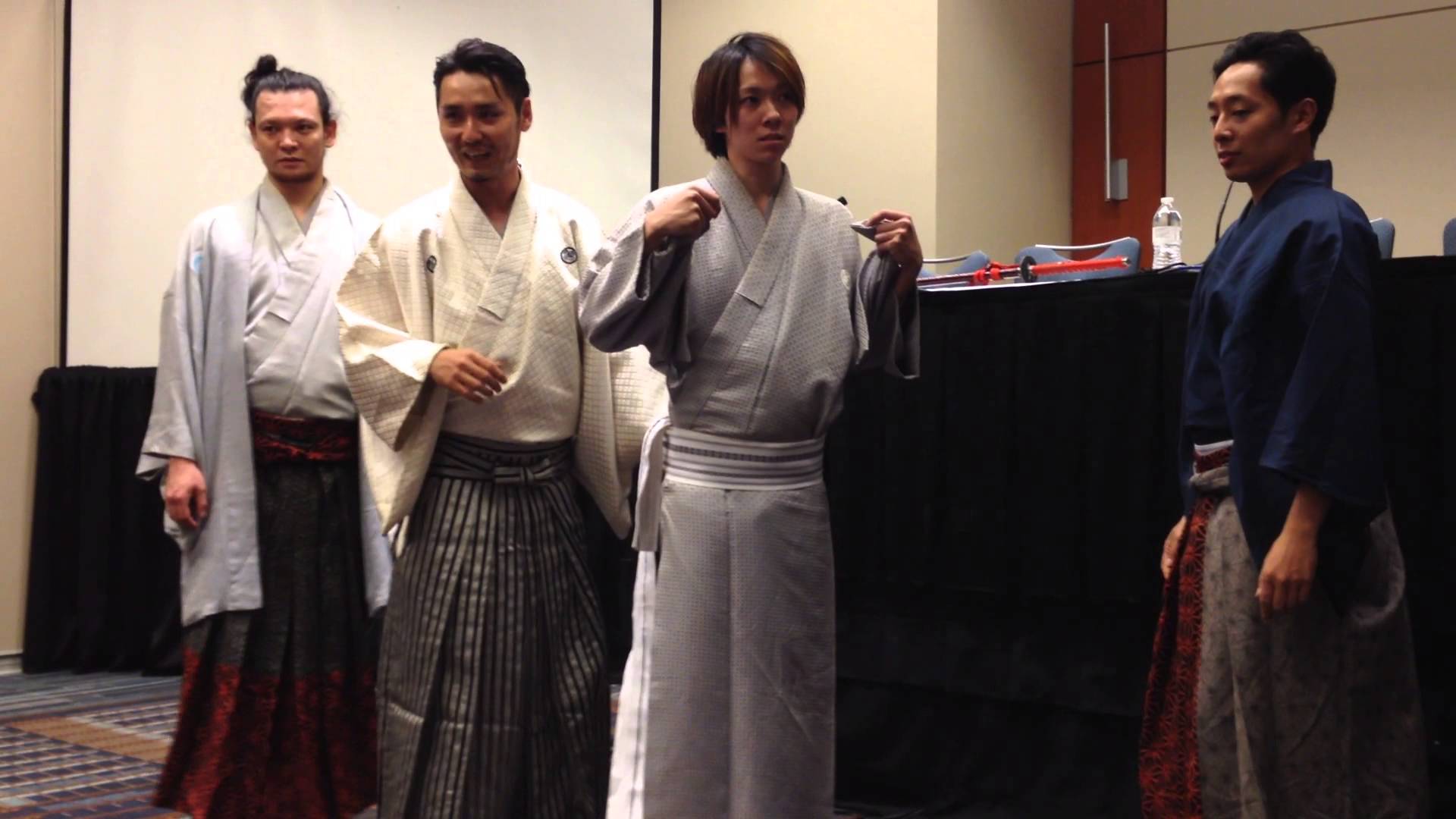 Different styles of hakama