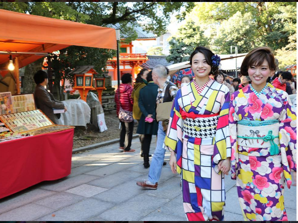 Trend of kimono