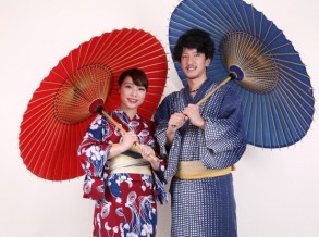 雨でも晴れでも美しく!「浴衣」×「傘」のコーディネート