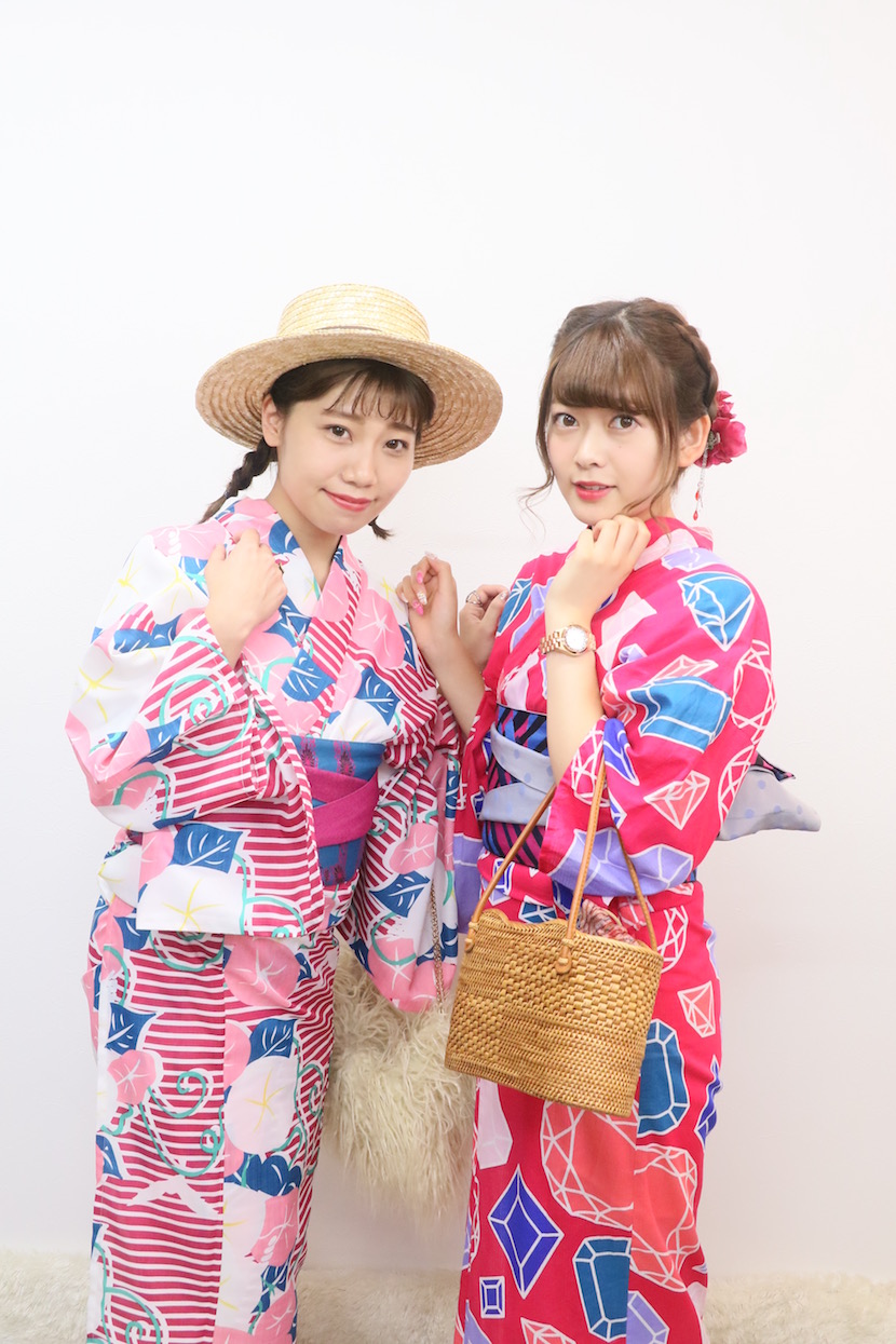 夏の仲良し浴衣〜〜