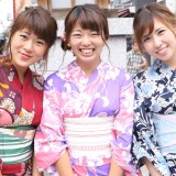 残暑も浴衣で涼しく