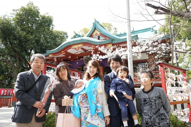 お宮参りの神社 東京編 京都着物レンタルwargo